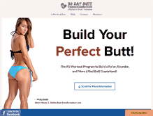 Tablet Screenshot of 30daybutttransformation.com